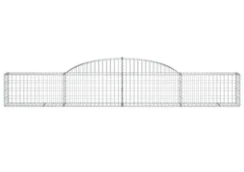 Coșuri gabion arcuite, 17 buc., 300x30x40/60cm, fier galvanizat - 4/5