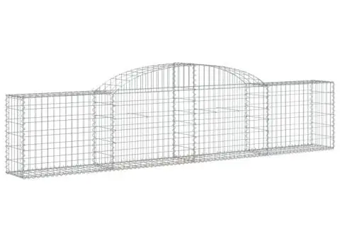 Coșuri gabion arcuite, 6 buc., 300x30x60/80 cm, fier galvanizat - 3/5