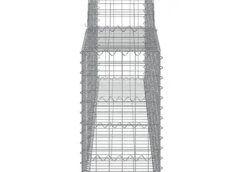 Coșuri gabion arcuite, 6 buc., 300x30x60/80 cm, fier galvanizat - 5/5