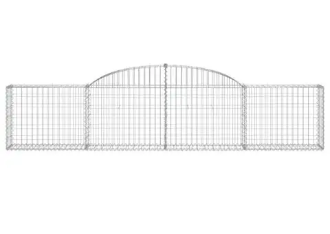 Coșuri gabion arcuite, 11 buc., 300x50x60/80cm, fier galvanizat - 4/5