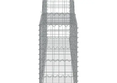 Coșuri gabion arcuite, 11 buc., 300x50x60/80cm, fier galvanizat - 5/5