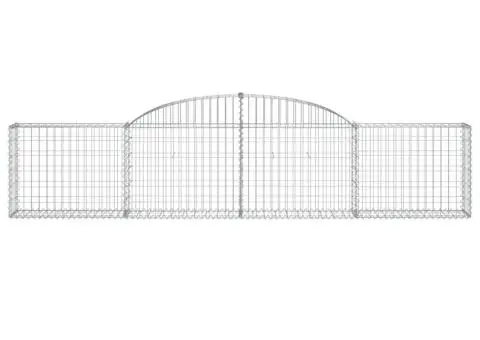 Coșuri gabion arcuite, 13 buc., 300x30x60/80cm, fier galvanizat - 4/5