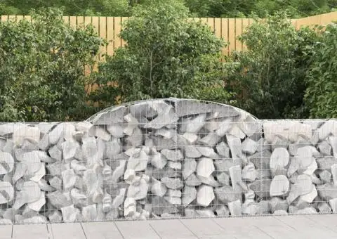 Coșuri gabion arcuite 4 buc., 300x30x80/100 cm, fier galvanizat - 1/5