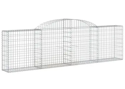Coșuri gabion arcuite 4 buc., 300x30x80/100 cm, fier galvanizat - 3/5