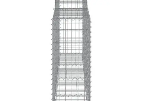 Coșuri gabion arcuite 4 buc., 300x30x80/100 cm, fier galvanizat - 5/5