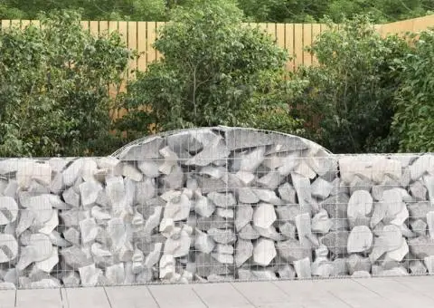 Coșuri gabion arcuite 12 buc, 300x30x80/100 cm, fier galvanizat - 1/5