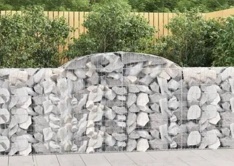 Coșuri gabion arcuite 5 buc, 300x30x100/120 cm fier galvanizat - 1/5