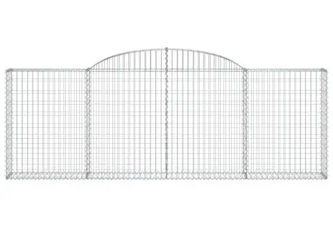 Coșuri gabion arcuite 7 buc, 300x30x100/120 cm fier galvanizat - 4/5