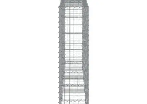 Coșuri gabion arcuite 2 buc, 300x30x120/140 cm, fier galvanizat - 5/5