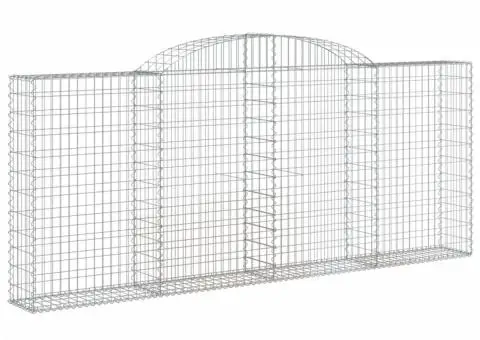 Coșuri gabion arcuite 8 buc, 300x30x120/140 cm, fier galvanizat - 3/5