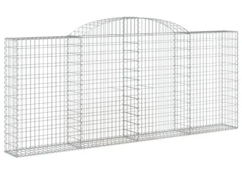 Coșuri gabion arcuite 10 buc, 300x30x120/140 cm fier galvanizat - 3/5