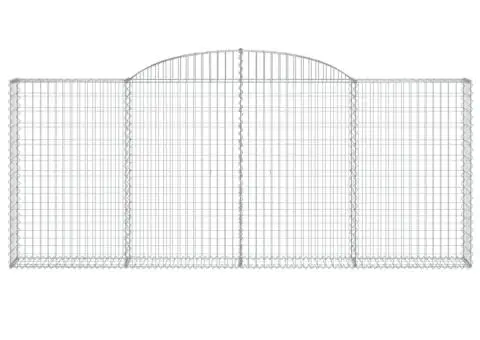 Coșuri gabion arcuite 15 buc, 300x30x120/140 cm fier galvanizat - 4/5