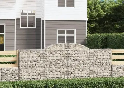 Coșuri gabion arcuite 20 buc, 300x30x120/140 cm fier galvanizat - 1/5