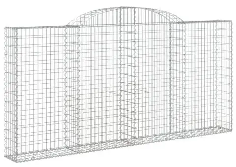 Coșuri gabion arcuite 3 buc. 300x30x140/160cm, fier galvanizat - 3/5