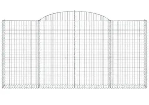 Coșuri gabion arcuite 25 buc, 300x30x140/160cm, fier galvanizat - 4/5