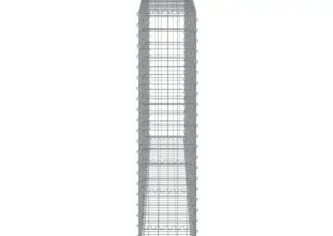 Coșuri gabion arcuite 25 buc, 300x30x140/160cm, fier galvanizat - 5/5