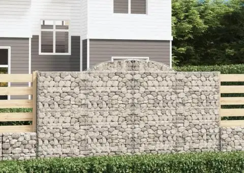 Coșuri gabion arcuite 6 buc. 300x30x160/180 cm, fier galvanizat - 1/5
