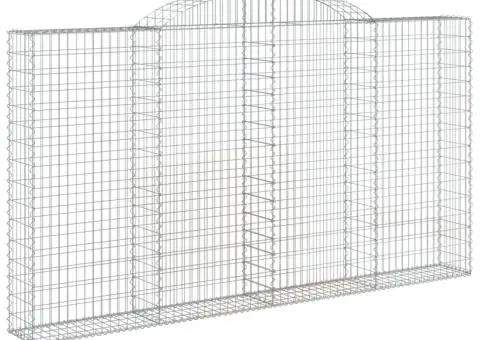 Coșuri gabion arcuite 6 buc. 300x30x160/180 cm, fier galvanizat - 3/5