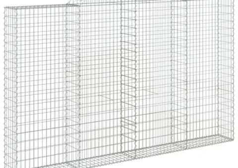 Coșuri gabion arcuite 2 buc, 300x30x180/200 cm, fier galvanizat - 3/5