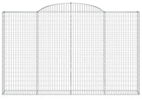Coșuri gabion arcuite 7 buc, 300x30x180/200 cm, fier galvanizat - 4/5