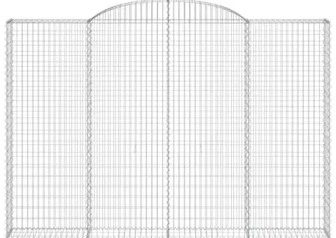 Coșuri gabion arcuite 6 buc. 300x30x200/220 cm fier galvanizat - 4/5