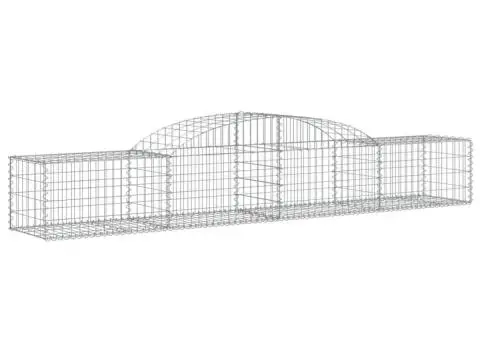 Coșuri gabion arcuite, 10 buc., 300x50x40/60cm, fier galvanizat - 3/5