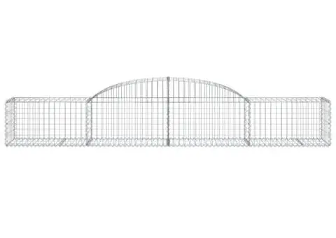Coșuri gabion arcuite, 10 buc., 300x50x40/60cm, fier galvanizat - 4/5