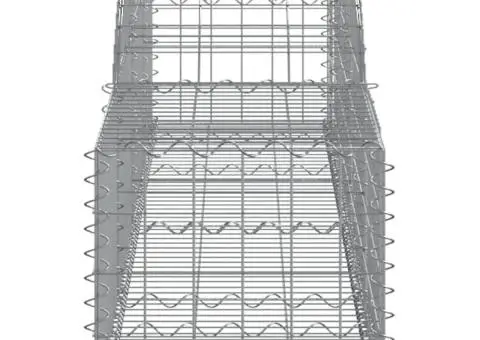 Coșuri gabion arcuite, 10 buc., 300x50x40/60cm, fier galvanizat - 5/5