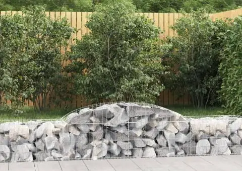 Coșuri gabion arcuite, 12 buc., 300x50x40/60cm, fier galvanizat - 1/5