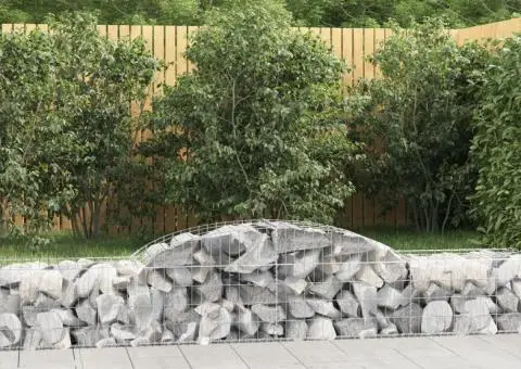 Coșuri gabion arcuite, 17 buc., 300x50x40/60cm, fier galvanizat - 1/5