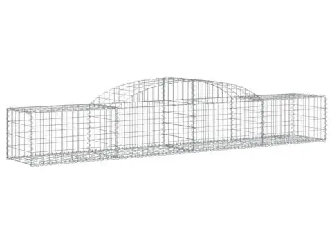 Coșuri gabion arcuite, 17 buc., 300x50x40/60cm, fier galvanizat - 3/5