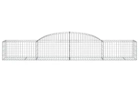 Coșuri gabion arcuite, 17 buc., 300x50x40/60cm, fier galvanizat - 4/5