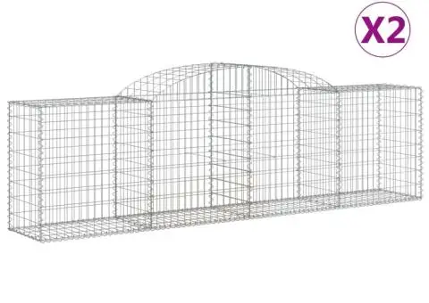 Coșuri gabion arcuite 2 buc, 300x50x80/100 cm, fier galvanizat - 2/5