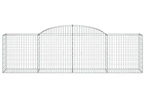 Coșuri gabion arcuite 2 buc, 300x50x80/100 cm, fier galvanizat - 4/5