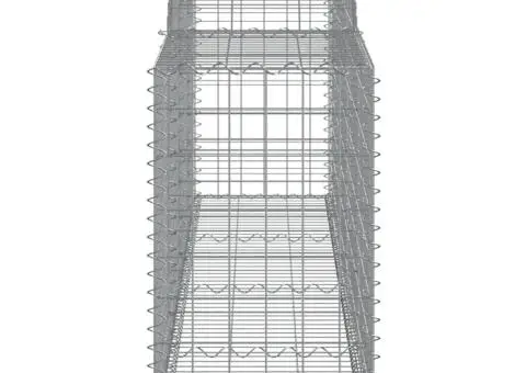Coșuri gabion arcuite 2 buc, 300x50x80/100 cm, fier galvanizat - 5/5