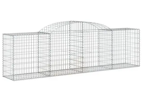 Coșuri gabion arcuite 7 buc, 300x50x80/100 cm, fier galvanizat - 3/5