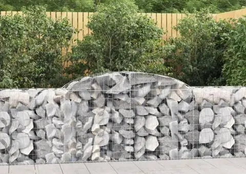 Coșuri gabion arcuite 15 buc, 300x50x80/100 cm, fier galvanizat - 1/5