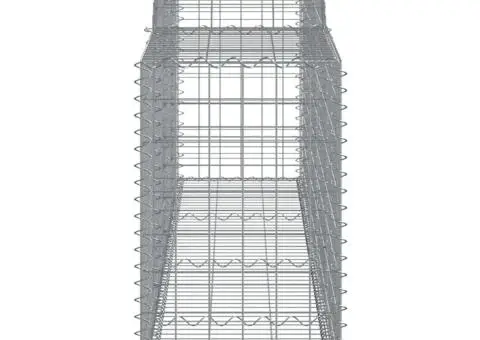 Coșuri gabion arcuite 15 buc, 300x50x80/100 cm, fier galvanizat - 5/5