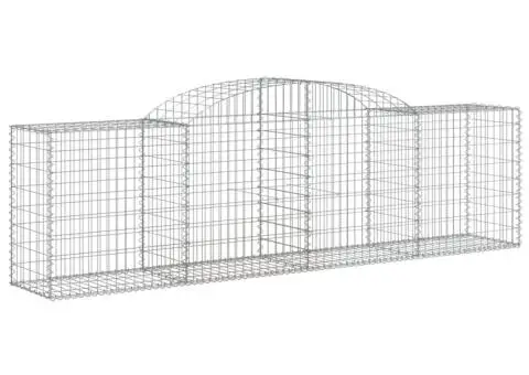Coșuri gabion arcuite 20 buc, 300x50x80/100 cm, fier galvanizat - 3/5