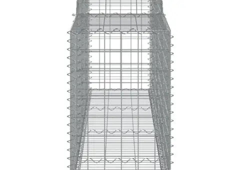 Coșuri gabion arcuite 20 buc, 300x50x80/100 cm, fier galvanizat - 5/5