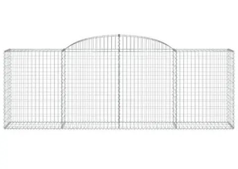 Coșuri gabion arcuite 5 buc, 300x50x100/120 cm, fier galvanizat - 4/5