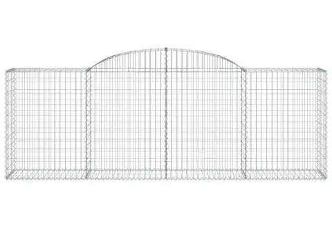 Coșuri gabion arcuite 7 buc, 300x50x100/120 cm, fier galvanizat - 4/5