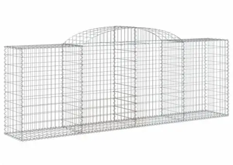 Coșuri gabion arcuite 11 buc, 300x50x100/120cm, fier galvanizat - 3/5
