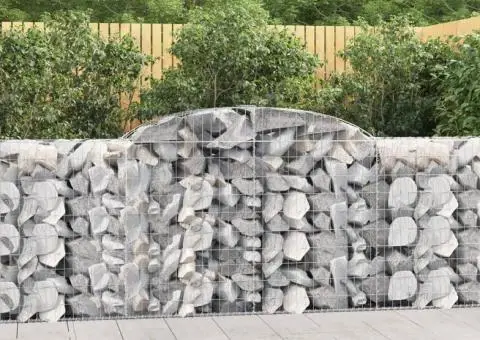 Coșuri gabion arcuite 13 buc, 300x50x100/120cm, fier galvanizat - 1/5