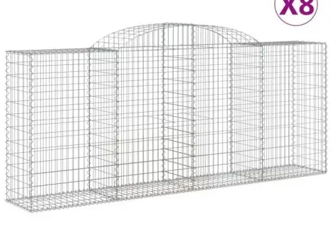 Coșuri gabion arcuite 8 buc. 300x50x120/140 cm, fier galvanizat - 2/5