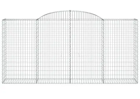 Coșuri gabion arcuite 9 buc, 300x50x140/160 cm, fier galvanizat - 4/5