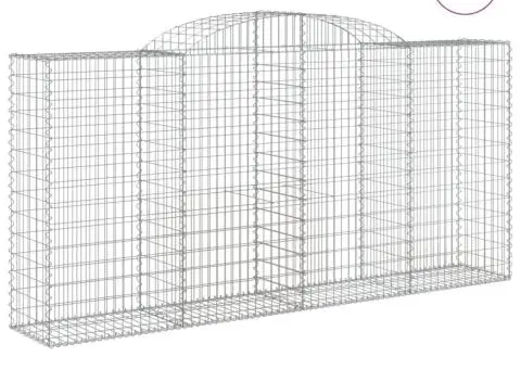 Coșuri gabion arcuite 11 buc, 300x50x140/160cm, fier galvanizat - 2/5