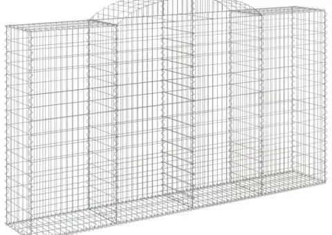 Coșuri gabion arcuite 6 buc, 300x50x160/180 cm, fier galvanizat - 3/5