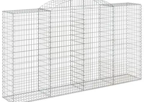 Coșuri gabion arcuite 12 buc, 300x50x160/180cm, fier galvanizat - 3/5
