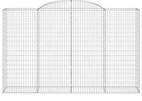 Coșuri gabion arcuite 2 buc, 300x50x180/200 cm, fier galvanizat - 4/5